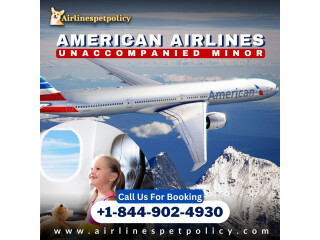 How can I book a flight for an unaccompanied minor on American Airlines?