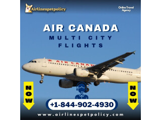 How do I book an Air Canada multi-city flight?