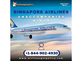 How do I book an unaccompanied minor flight on Singapore Airlines?