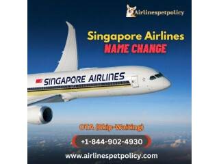 How to change name on singapore airlines ticket