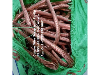Copper Wire Scrap with Purity 99.95%-99.99% Call, Whats App On? +27781701667
