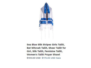 Find the best quality womens Tallit conveniently only with Galilee silks!