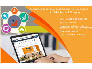 GST Training in Delhi, Noida, Ghaziabad by SLA Institute, 100% Job, Free ITR/TDS Course, Free Demo Classes
