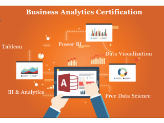 Business Analytics Certification in Delhi, SLA Data Analyst Learning, 100% Job, Free Python, Power BI, Tableau Training