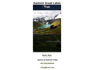 Kashmir Great Lakes Trek with JKone Adventures