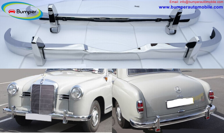 bumper-mercedes-ponton-4-cylinder-w120-w121-1953-1959-stainless-steel-polished-big-0