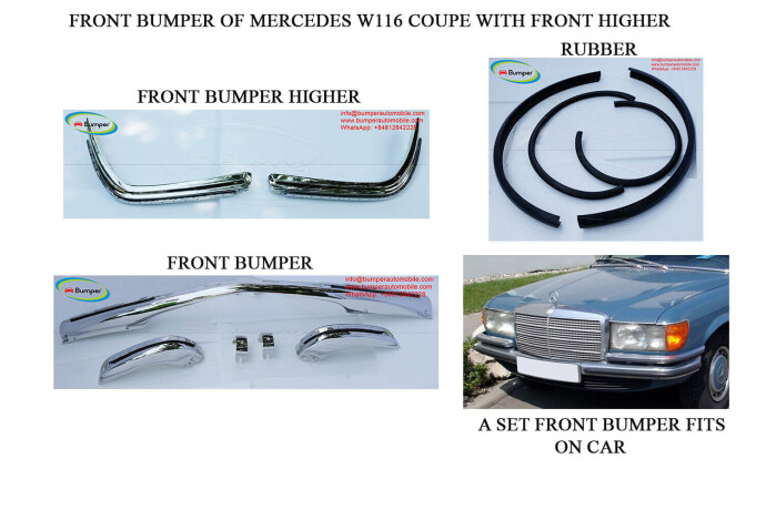 mercedes-w116-eu-style-stainless-steel-bumpers-1972-1981-big-1