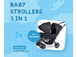 Get a wider selection of versatile 3-in-1 baby strollers at Proactive Baby.