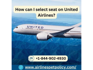 How can I select seat on United Airlines?
