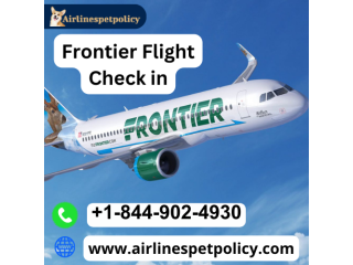 How can I check in for my Frontier Airlines flight?