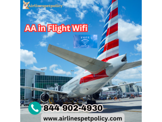 How do I use American Airlines' in-flight wifi?
