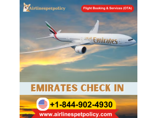 How do I check in for my Emirates flight online?