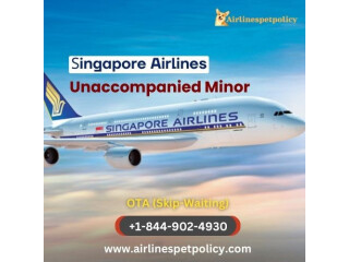 What is the unaccompanied minor policy in Singapore Airlines?