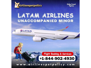 How do I book an unaccompanied minor flight on Latam?