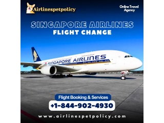 How can I change my flight on Singapore airlines?