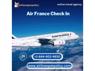 What time does Air France check in open?