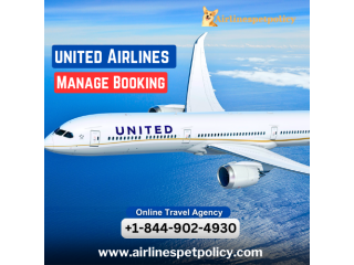 How do I manage my United Airlines Booking?