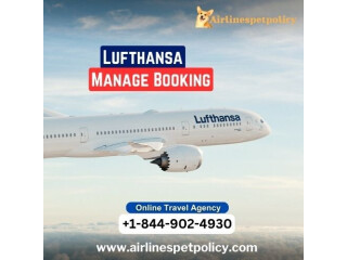 How do I manage my booking with Lufthansa?