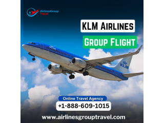 What is the process for booking a KLM group flight?