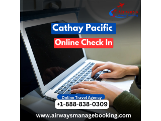 How do I check in online for my Cathay Pacific flight?