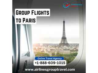 How do I book group flights to Paris?