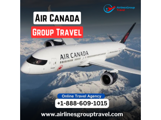 How do I book a group trip with Air Canada?