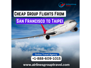 What are the Cheapest airlines for San Francisco to Taipei group flights?